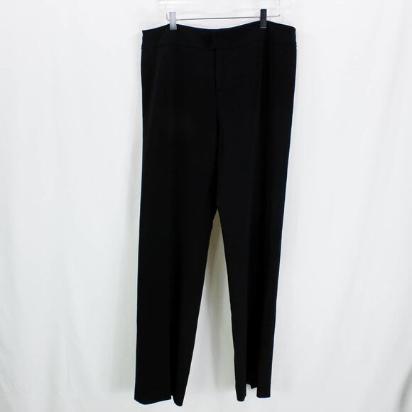 PHILLIPE ADEC Black Straight Leg Button Closure Dress Pants - Picture 9 of 9